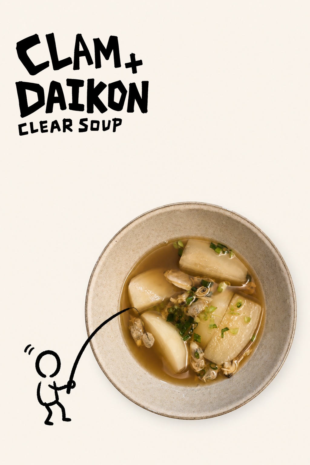 Clam + Daikon Clear Soup food poster