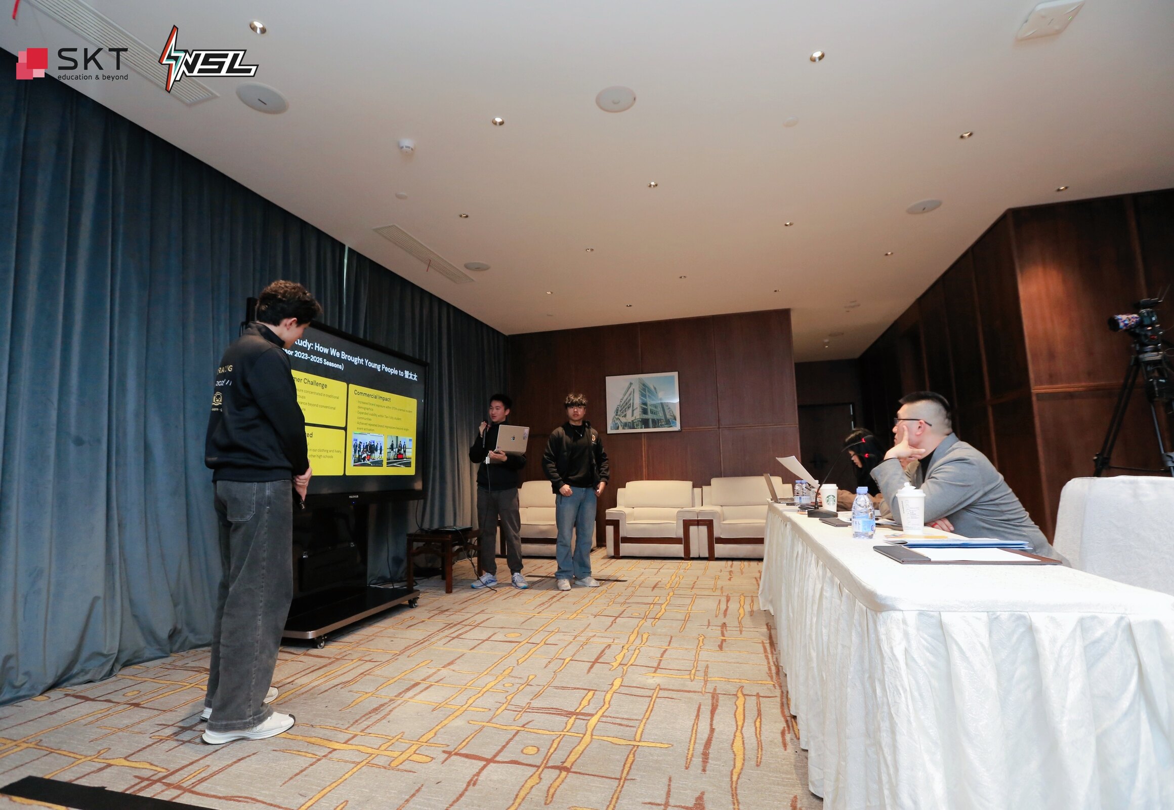 GT Racing members presenting their business case to competition judges